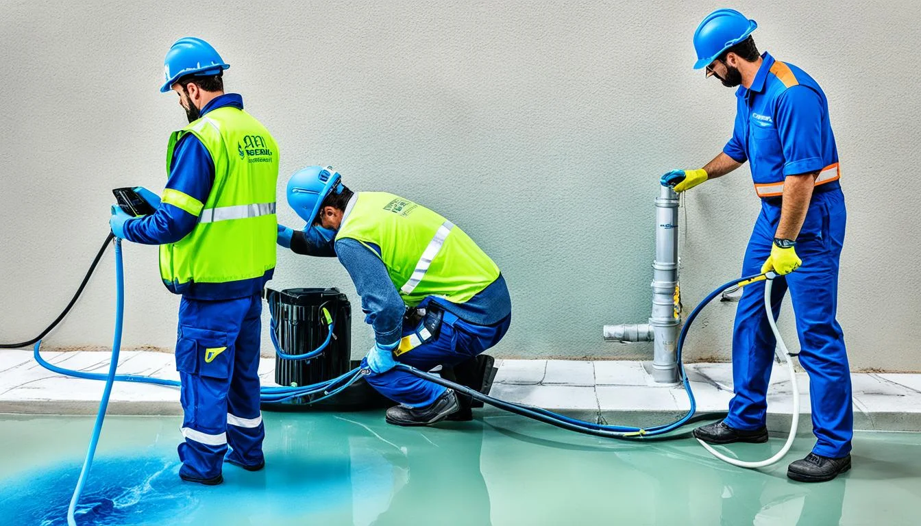 كشف تسربات المياة